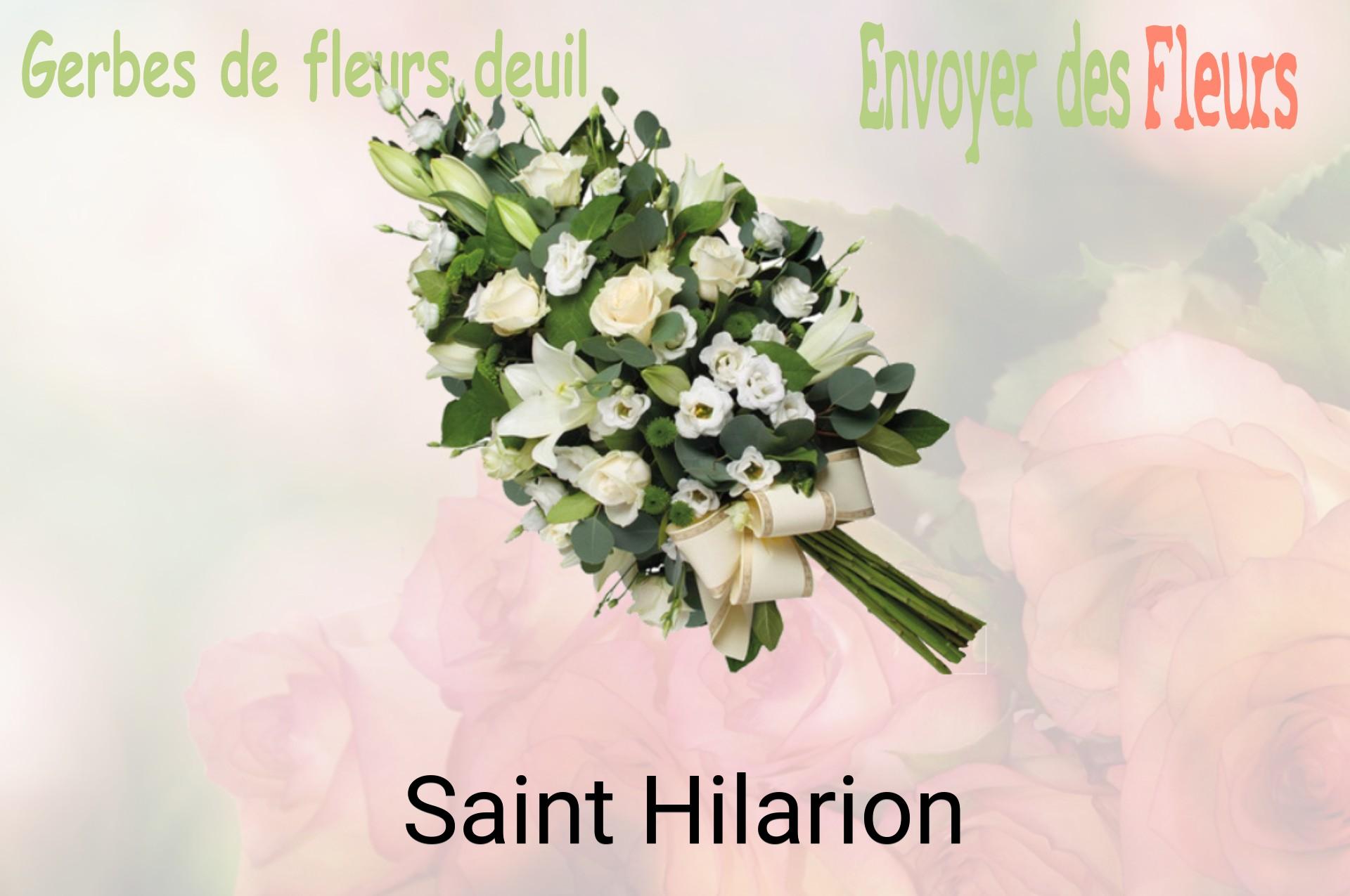 Gerbe de fleurs de deuil livrée à Saint-Hilarion